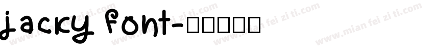 jacky font字体转换